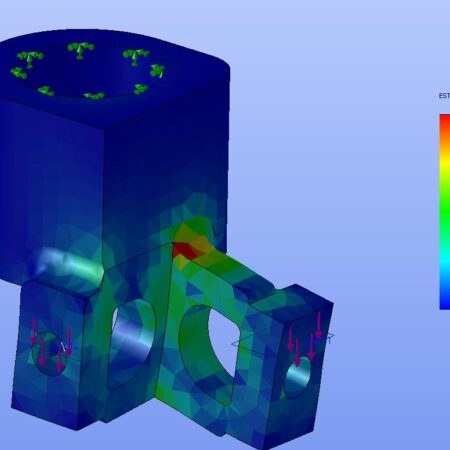 FEA Stress Analysis - Gate Hinge