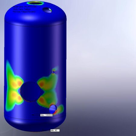 FEA Stress Analysis - Pressure Vessel